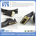 DVI-D Cable 24+1 Male to Male Gilded For HDTV D-VHS LCD DVD OD7.29mm